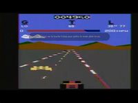 une photo d'Ã©cran de Pole Position sur Atari 2600